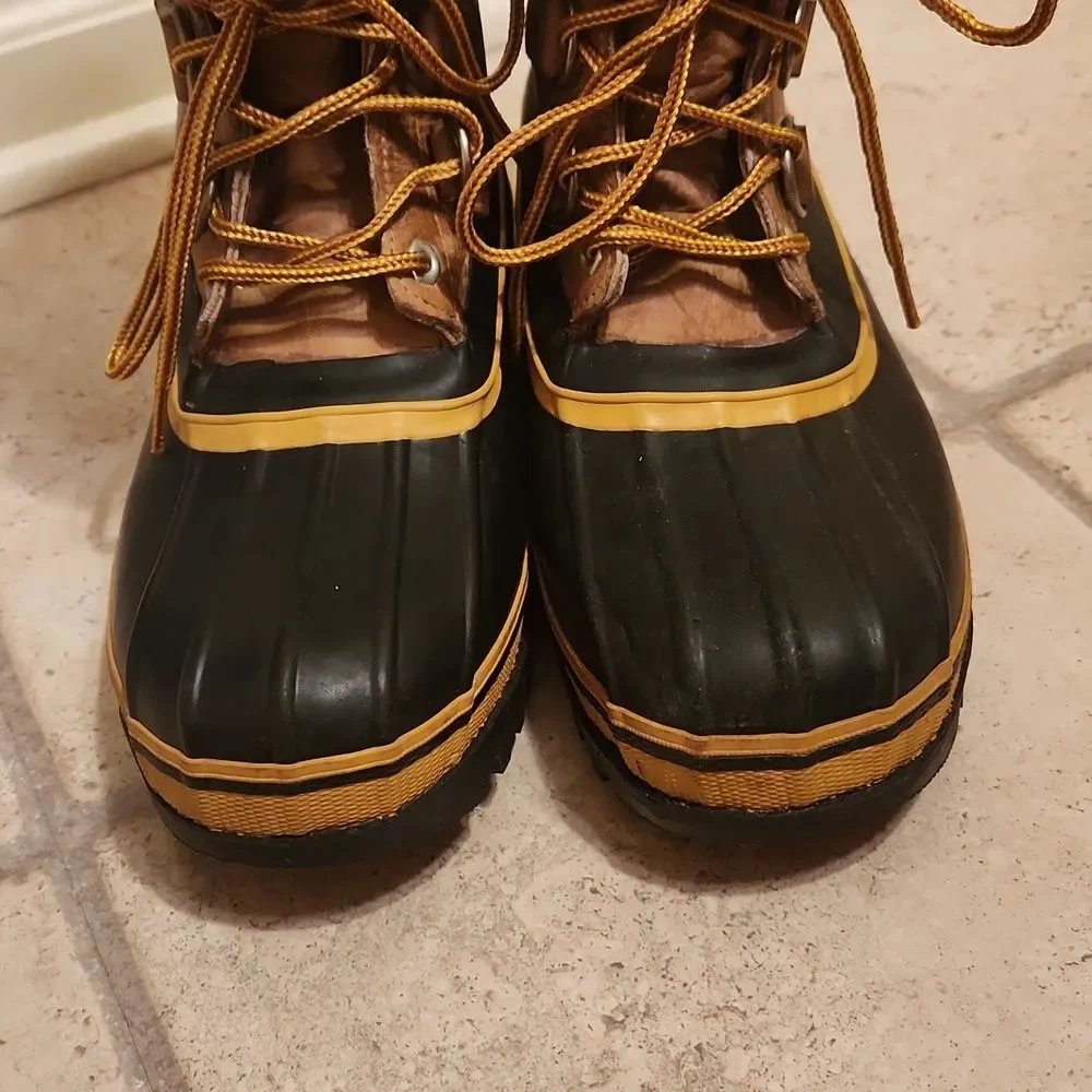 REI Men's Brown Leather Winter Snow Waterproof Boots Size 9